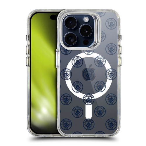 Manchester City Man City FC Logo Icon Flag SHOCKPROOF BUMPER CASE COMPATIBLE WITH Apple iPhone 15 Pro & MAGSAFE