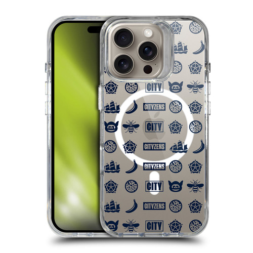 Manchester City Man City FC Logo Icon City Glyphs SHOCKPROOF BUMPER CASE COMPATIBLE WITH Apple iPhone 16 Pro & MAGSAFE