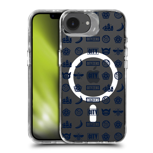 Manchester City Man City FC Logo Icon City Glyphs SHOCKPROOF BUMPER CASE COMPATIBLE WITH Apple iPhone 16e & MAGSAFE