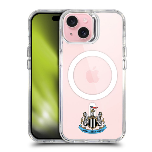 Newcastle United Football Club Logo Icon Crest Minimalist SHOCKPROOF BUMPER CASE COMPATIBLE WITH Apple iPhone 15 & MAGSAFE