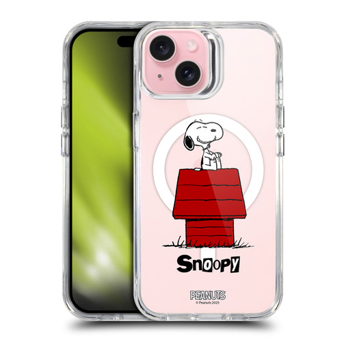 Peanuts Snoopy & Friends Classic SHOCKPROOF BUMPER CASE COMPATIBLE WITH Apple iPhone 15 & MAGSAFE