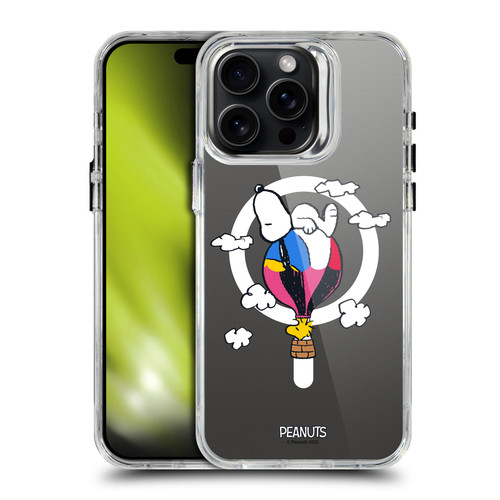 Peanuts Snoopy & Friends Woodstock Balloon SHOCKPROOF BUMPER CASE COMPATIBLE WITH Apple iPhone 15 Pro Max & MAGSAFE
