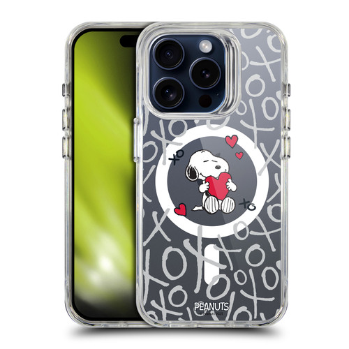 Peanuts Snoopy & Friends XOXO SHOCKPROOF BUMPER CASE COMPATIBLE WITH Apple iPhone 15 Pro & MAGSAFE