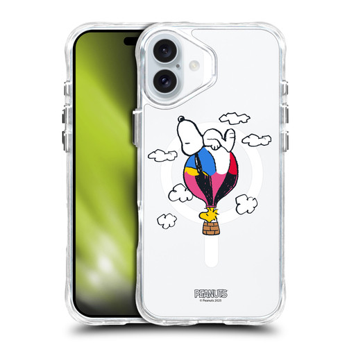 Peanuts Snoopy & Friends Woodstock Balloon SHOCKPROOF BUMPER CASE COMPATIBLE WITH Apple iPhone 16 Plus & MAGSAFE