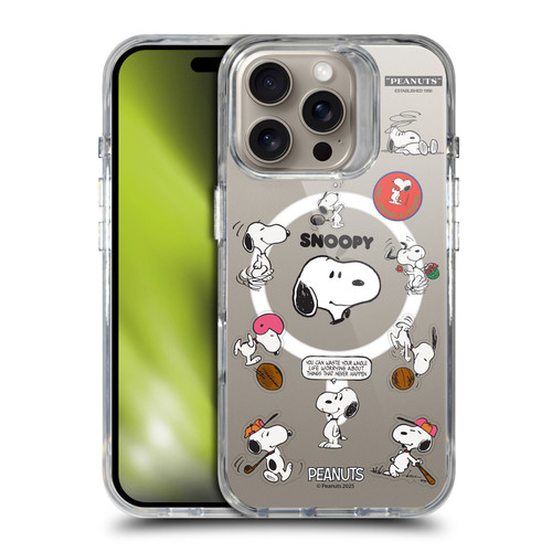 Peanuts Snoopy & Friends Fun Moments SHOCKPROOF BUMPER CASE COMPATIBLE WITH Apple iPhone 16 Pro & MAGSAFE
