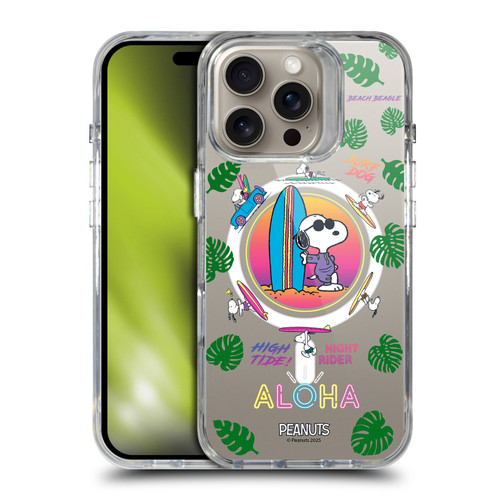 Peanuts Snoopy & Friends Tropical Surf SHOCKPROOF BUMPER CASE COMPATIBLE WITH Apple iPhone 16 Pro & MAGSAFE