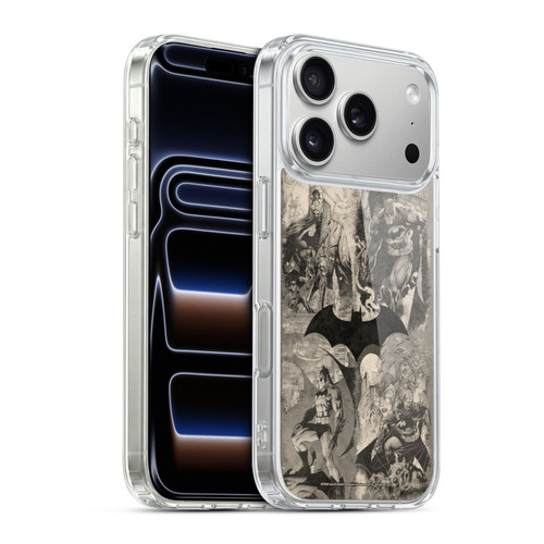 Batman DC Comics Hush Logo Collage Distressed Soft Gel Case for Apple iPhone 17 Pro