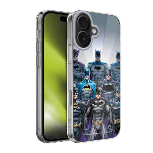 Batman DC Comics Iconic Comic Book Costumes Through The Years Soft Gel Case for Apple iPhone 17