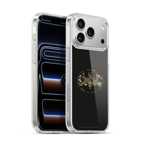 Batman DC Comics Logos Camouflage Soft Gel Case for Apple iPhone 17 Pro Max