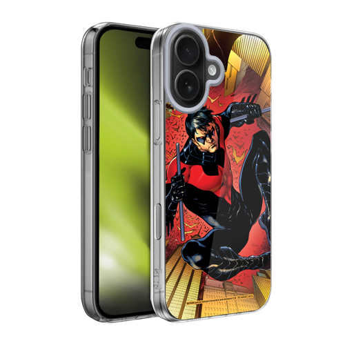Batman DC Comics Nightwing Red Logo Suit #1 2011 Soft Gel Case for Apple iPhone 17