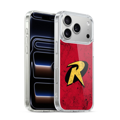 Batman DC Comics Robin Logo Grunge Soft Gel Case for Apple iPhone 17 Pro