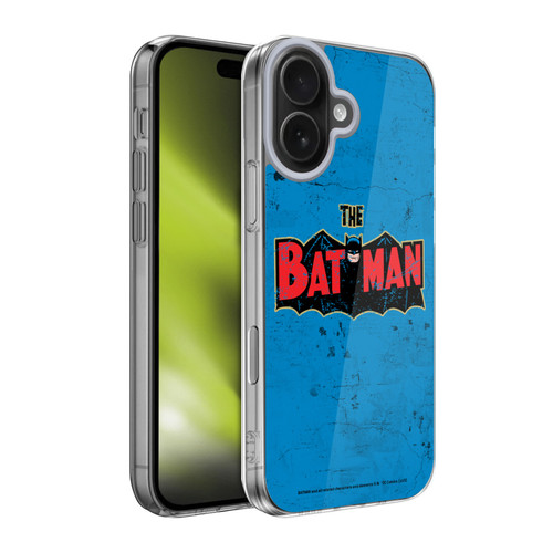 Batman DC Comics Vintage Fashion Distressed Look Logo Soft Gel Case for Apple iPhone 17