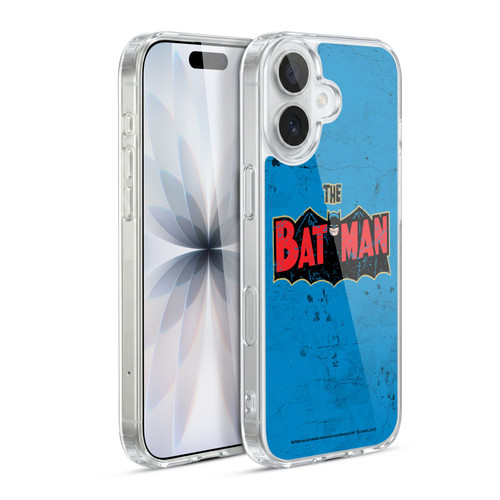 Batman DC Comics Vintage Fashion Distressed Look Logo Soft Gel Case for Apple iPhone 17