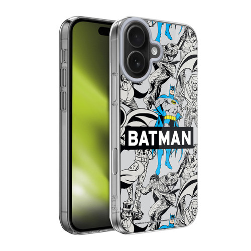 Batman DC Comics Vintage Fashion Patterns Soft Gel Case for Apple iPhone 17