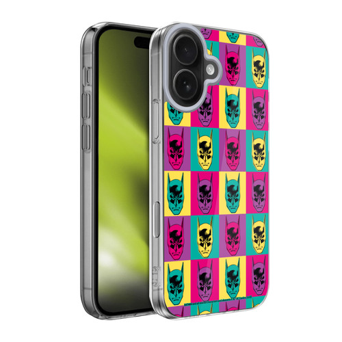 Batman DC Comics Vintage Fashion Pop Art Head Soft Gel Case for Apple iPhone 17