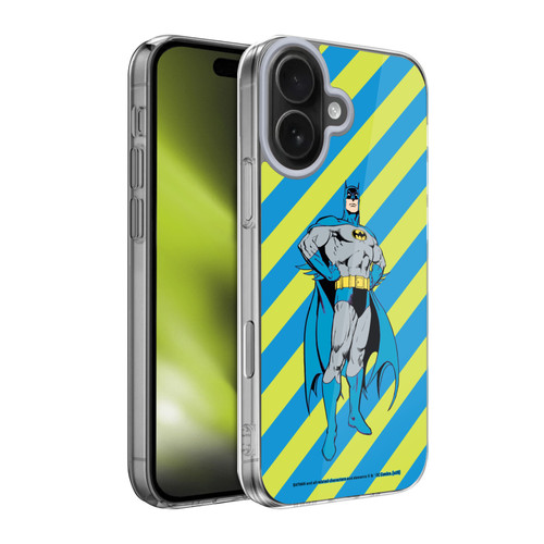 Batman DC Comics Vintage Fashion Stripes Soft Gel Case for Apple iPhone 17