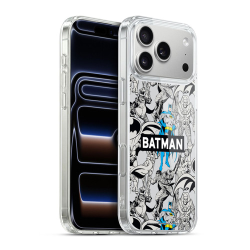 Batman DC Comics Vintage Fashion Patterns Soft Gel Case for Apple iPhone 17 Pro Max