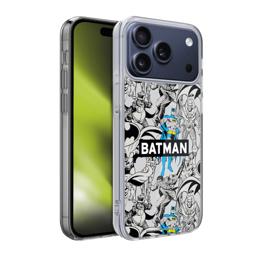 Batman DC Comics Vintage Fashion Patterns Soft Gel Case for Apple iPhone 17 Pro