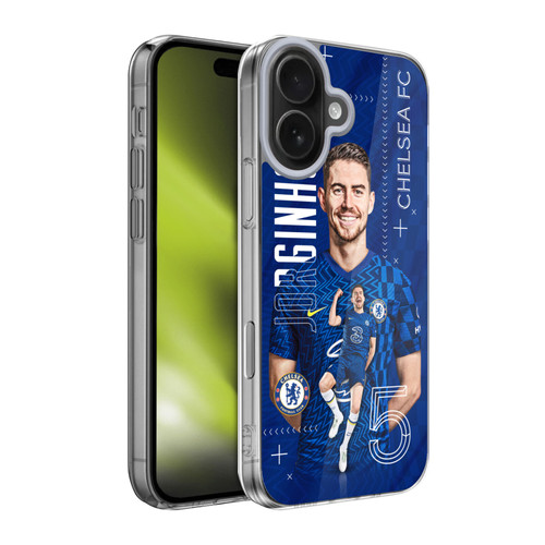Chelsea Football Club 2021/22 First Team Jorginho Soft Gel Case for Apple iPhone 17 Chelsea Football Club 2021/22 First Team Jorginho Soft Gel Case for Apple iPhone 17