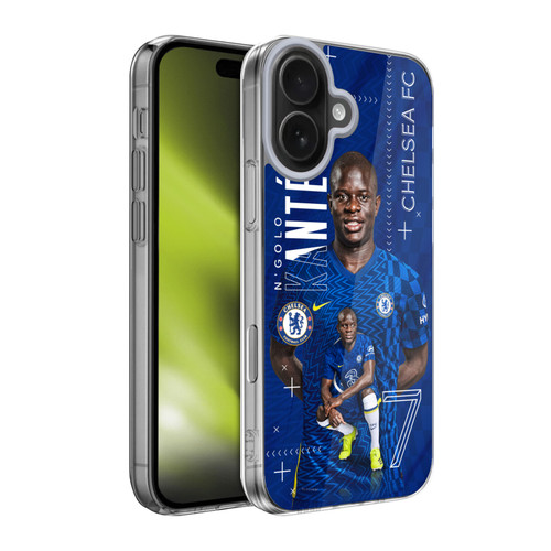 Chelsea Football Club 2021/22 First Team N'Golo Kanté Soft Gel Case for Apple iPhone 17 Chelsea Football Club 2021/22 First Team N'Golo Kanté Soft Gel Case for Apple iPhone 17