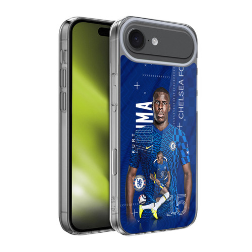 Chelsea Football Club 2021/22 First Team Kurt Zouma Soft Gel Case for Apple iPhone 17 Air
