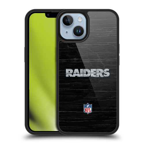 NFL Las Vegas Raiders Logo Distressed Look Gel Armour Case For Apple iPhone 14
