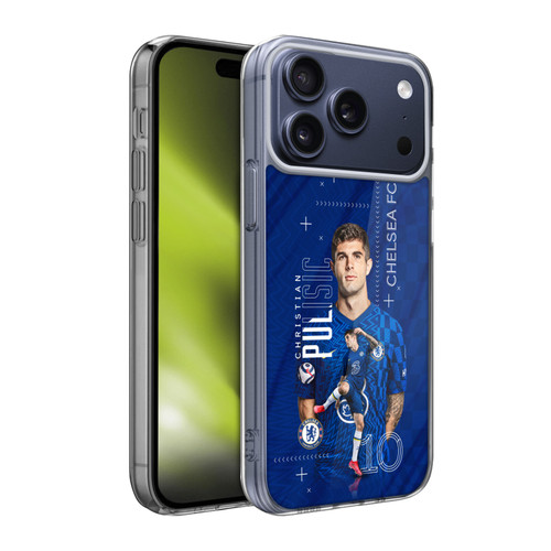 Chelsea Football Club 2021/22 First Team Christian Pulisic Soft Gel Case for Apple iPhone 17 Pro Max