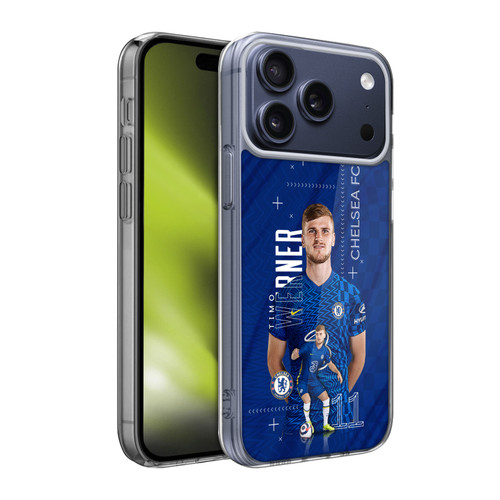 Chelsea Football Club 2021/22 First Team Timo Werner Soft Gel Case for Apple iPhone 17 Pro Max