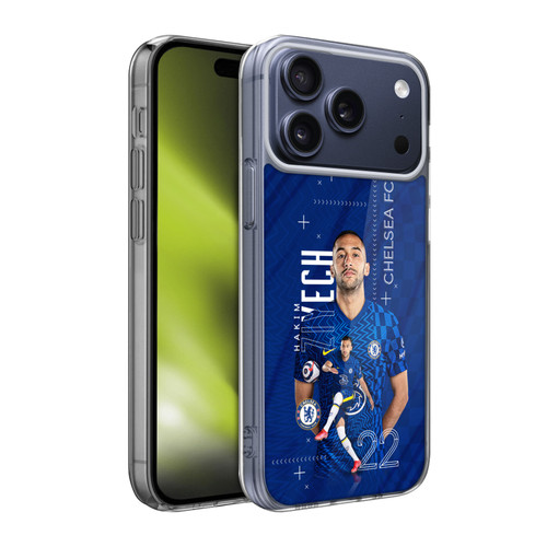 Chelsea Football Club 2021/22 First Team Hakim Ziyech Soft Gel Case for Apple iPhone 17 Pro Max