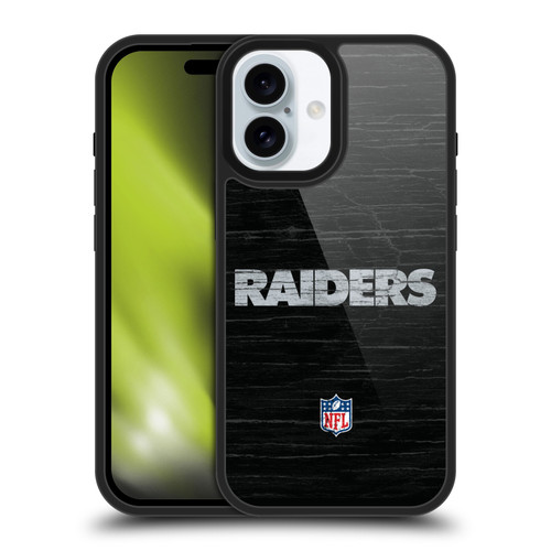 NFL Las Vegas Raiders Logo Distressed Look Gel Armour Case For Apple iPhone 16