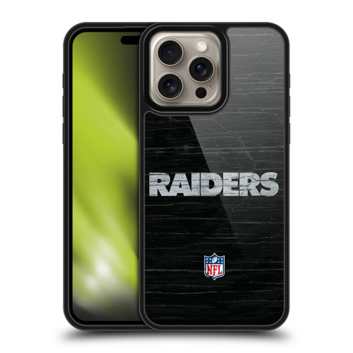 NFL Las Vegas Raiders Logo Distressed Look Gel Armour Case For Apple iPhone 16 Pro Max