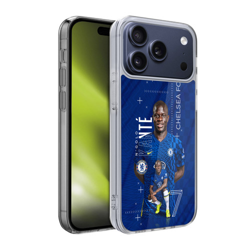 Chelsea Football Club 2021/22 First Team N'Golo Kanté Soft Gel Case for Apple iPhone 17 Pro