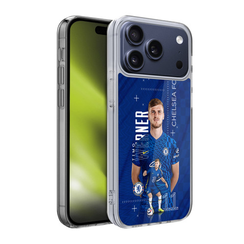 Chelsea Football Club 2021/22 First Team Timo Werner Soft Gel Case for Apple iPhone 17 Pro