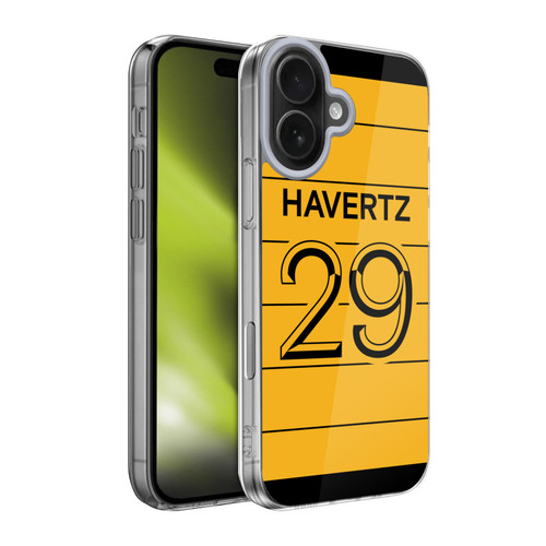 Chelsea Football Club 2021/22 Players Away Kit Kai Havertz Soft Gel Case for Apple iPhone 17