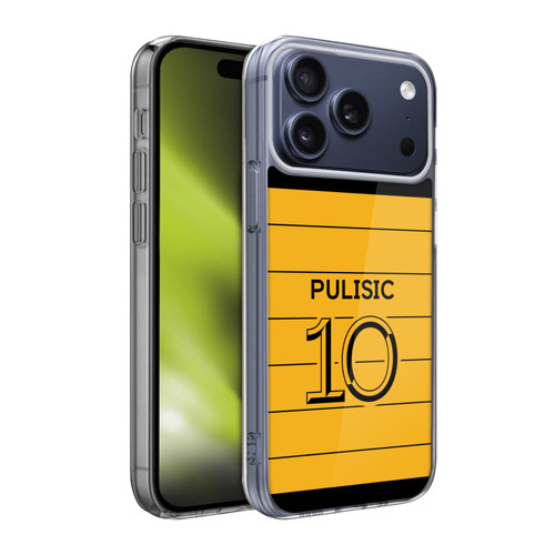 Chelsea Football Club 2021/22 Players Away Kit Christian Pulisic Soft Gel Case for Apple iPhone 17 Pro Max