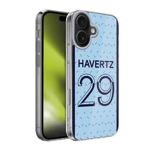 Chelsea Football Club 2020/21 Players Away Kit Group 1 Kai Havertz Soft Gel Case for Apple iPhone 17