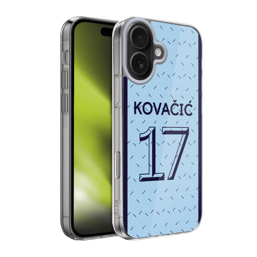 Chelsea Football Club 2020/21 Players Away Kit Group 1 Mateo Kovacic Soft Gel Case for Apple iPhone 17