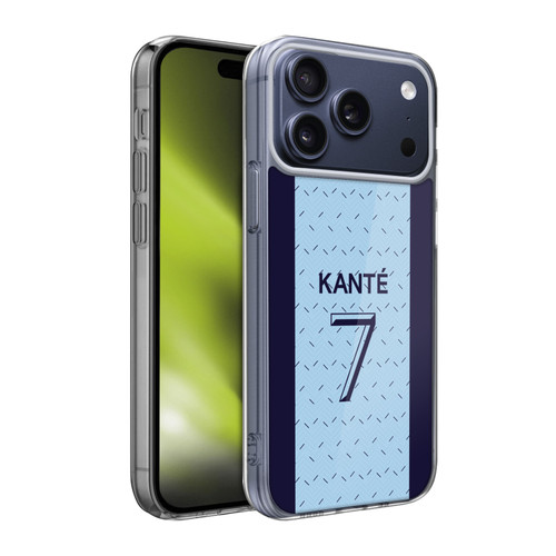 Chelsea Football Club 2020/21 Players Away Kit Group 1 N'Golo Kanté Soft Gel Case for Apple iPhone 17 Pro Max