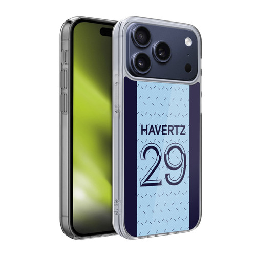 Chelsea Football Club 2020/21 Players Away Kit Group 1 Kai Havertz Soft Gel Case for Apple iPhone 17 Pro