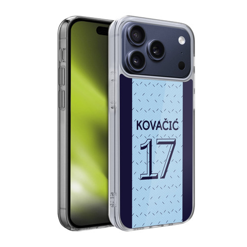 Chelsea Football Club 2020/21 Players Away Kit Group 1 Mateo Kovacic Soft Gel Case for Apple iPhone 17 Pro
