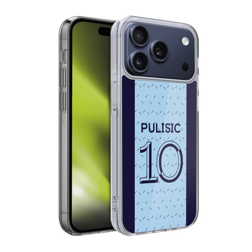 Chelsea Football Club 2020/21 Players Away Kit Group 1 Christian Pulisic Soft Gel Case for Apple iPhone 17 Pro