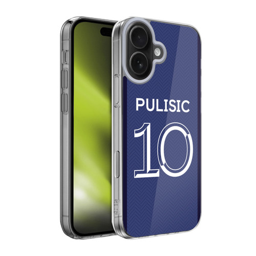 Chelsea Football Club 2020/21 Players Home Kit Group 1 Christian Pulisic Soft Gel Case for Apple iPhone 17