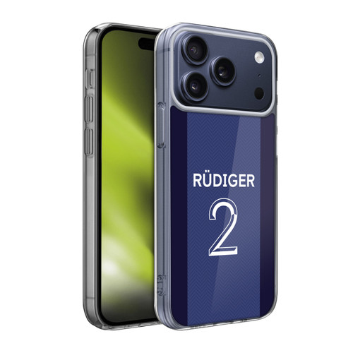 Chelsea Football Club 2020/21 Players Home Kit Group 1 Antonio Rüdiger Soft Gel Case for Apple iPhone 17 Pro Max