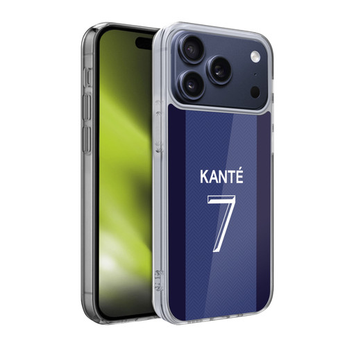 Chelsea Football Club 2020/21 Players Home Kit Group 1 N'Golo Kanté Soft Gel Case for Apple iPhone 17 Pro