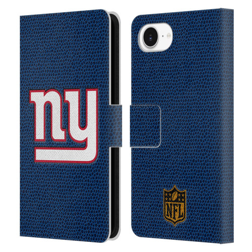 NFL New York Giants Logo Football Leather Book Wallet Case Cover For Apple iPhone 16e