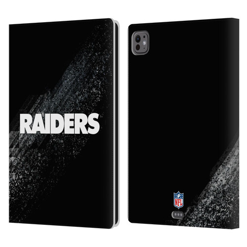 NFL Las Vegas Raiders Logo Blur Leather Book Wallet Case Cover For Apple iPad Pro 11 M4 2024