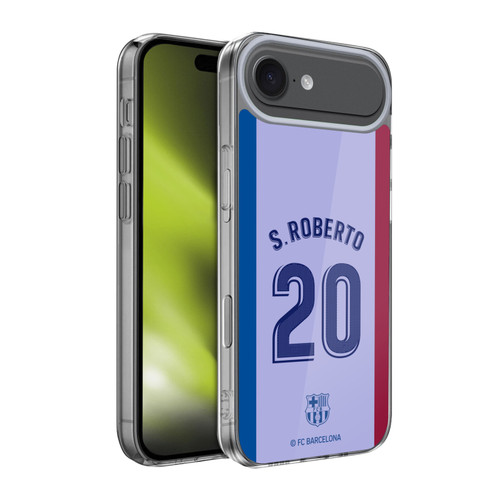 FC Barcelona 2021/22 Players Away Kit Group 2 Sergi Roberto Soft Gel Case for Apple iPhone 17 Air