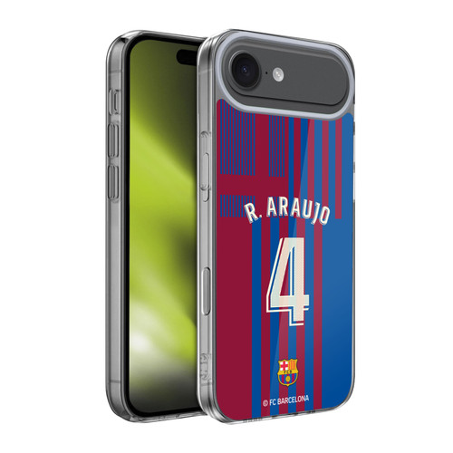 FC Barcelona 2021/22 Players Home Kit Group 2 Ronald Araújo Soft Gel Case for Apple iPhone 17 Air
