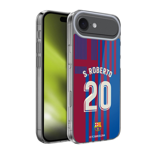 FC Barcelona 2021/22 Players Home Kit Group 2 Sergi Roberto Soft Gel Case for Apple iPhone 17 Air