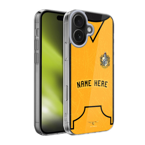 Custom Customised Personalised Harry Potter Deathly Hallows XL Hufflepuff Soft Gel Case for Apple iPhone 17